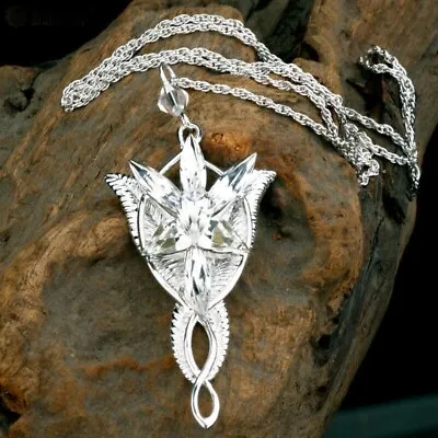 Buy Lord Of The Rings Evenstar Pendant Of Arwen Necklace 925 Sterling Silver Jewelry • 61.19£
