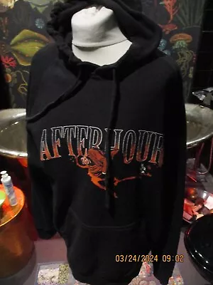 Buy Mens Afterhours Graphic Hoodie G  Con Large Spellout Goth Horror • 9.99£