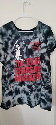 Buy Torrid Sz 4X Texas Chainsaw Massacre Horror Tee Shirt Short Sleeve Casual Top • 17.58£
