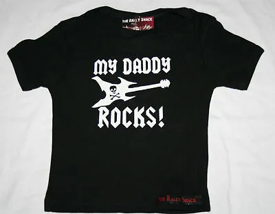 Buy My Daddy Rocks! - Alternative Funny Rock Music Black Baby T Shirt  • 6.50£