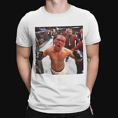 Buy Nate Diaz Blood T-Shirt - THE EAGLE Top MMA UFC Unisex Adult Tee Top Retro Cool • 8.39£