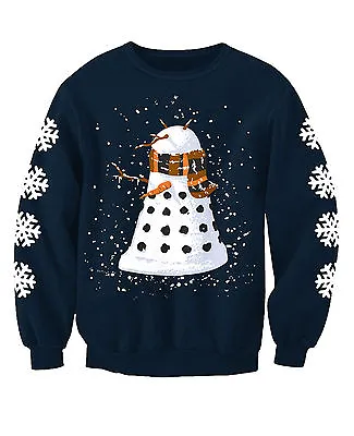Buy Dalek Snowman Doctor Who Inspired Adults  Novelty Christmas Jumper Sweatshirt • 24.99£