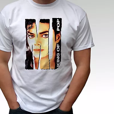 Buy MJ Michael Jackson King Of Pop White T Shirt Top - Mens And Kids Sizes • 9.99£