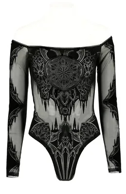 Buy Restyle - Gothic Chapel - Off The Shoulders - Velvet And  Mesh Body • 58.95£