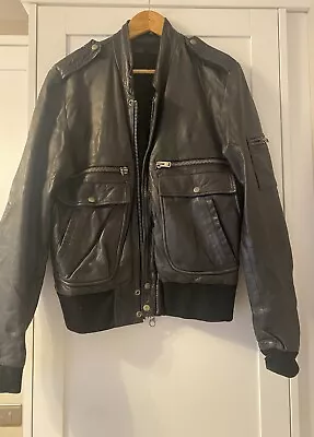 Buy Allsaints Leather Jacket Mens Medium • 9.04£