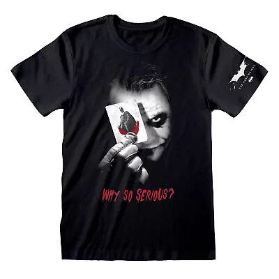 Buy DC The Dark Knight -Why So Serious Unisex Black T-Shirt Ex Large - X - K777z • 14.80£