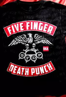 Buy Five Finger Death Punch Official U.S Import T.Shirt (L) (SEE BELOW) • 14£