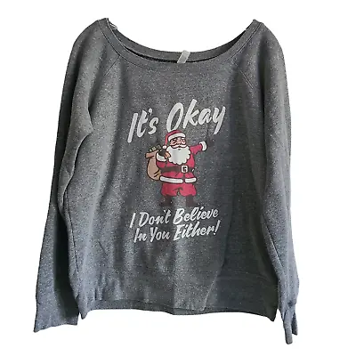Buy It's Ok I Don't Believe In You Either Xmas Santa Crew Neck Youth Sweatshirt  • 20.11£