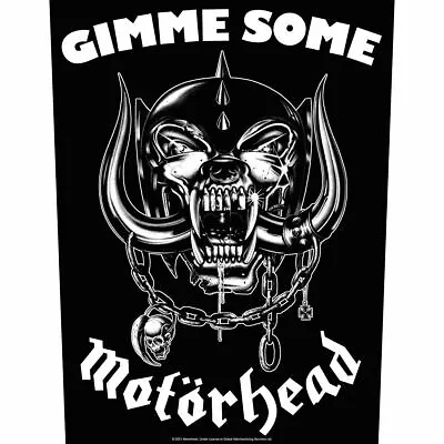 Buy MOTORHEAD Gimme Some 2021 GIANT BACK PATCH 36 X 29 Cms LEMMY OFFICIAL MERCH • 9.95£