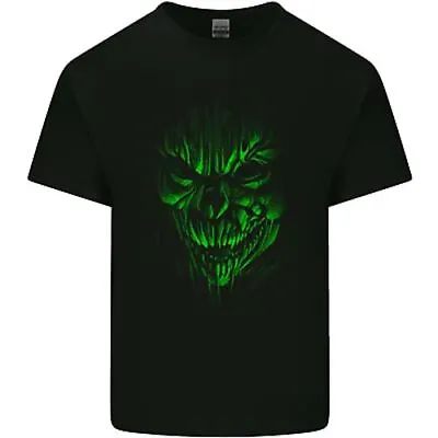 Buy Demon Skull Devil Satan Grim Reaper Gothic Mens Cotton T-Shirt Tee Top • 10.99£