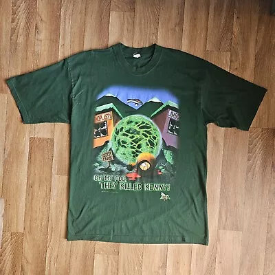 Buy Vtg South Park They Killed Kenny 3D Tee Shirt 1998 1990s L Video Game Cartoon TV • 90£