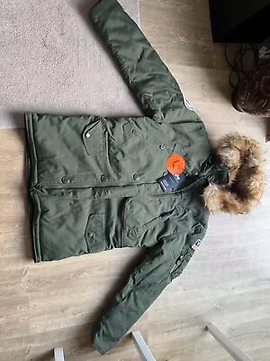 Buy Alpha Industry M Size Dark Green Winter Jacket Nice Jacket Very Good Quality  • 100£