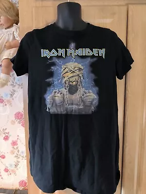 Buy Iron Maiden Short Sleeve  T Shirt Black Size 16 Divided (A) • 15.99£