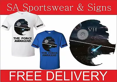 Buy Adults Gildan Printed Star Wars The Force Awakens Design T-shirt Sizes  S-xxl • 11.50£