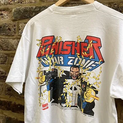 Buy Vintage Marvel Punisher Tshirt 1992 Warzone Vol 1 John Romita Jr Artwork, XL VTG • 250£