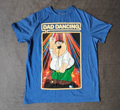 Buy Family Guy Shirt Adult Medium Blue Dad Dancing Funny Casual Christmas Mens • 10£