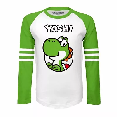Buy ** Super Mario Bros Yoshi Since 1990 Kids Long Sleeve Official T-Shirt ** • 22£