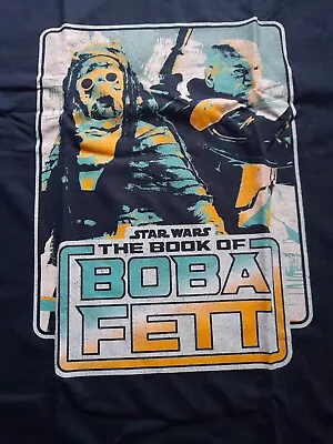 Buy Star Wars The Book Of Boba Fett Boy's Premium Solid Crew Tee, NAVY Medium • 10.99£