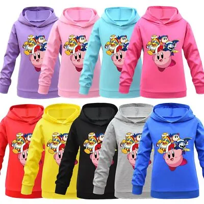 Buy Kids Kirby's Hoodies Jumper Top Long Sleeve Top Sweatshirt Xmas Birthday Gifts • 11.99£