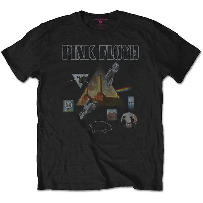 Buy Pink Floyd Album Montage Roger Waters Official Tee T-Shirt Mens • 15.99£