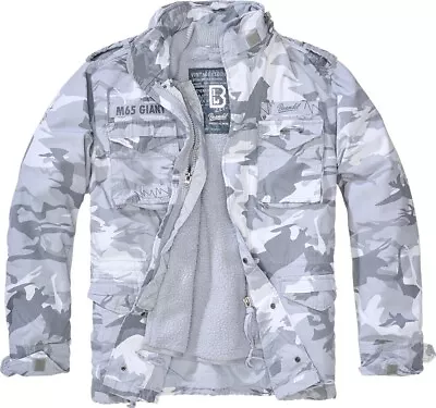 Buy Brandit Herren Jacke M65 Giant Jacket Blizzard Camo • 94.88£