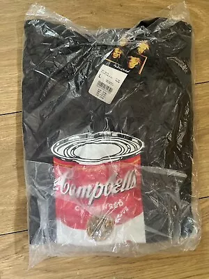Buy UNIQLO Pop Art Andy Warhol Campbells Soup T-Shirt Grey  Size L • 24£