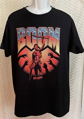 Buy BOOM Army Of Darkness T-Shirt Bruce Campbell Size Large, Pre-owned • 18.74£