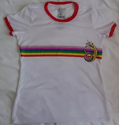 Buy Adventure Time: Lady Rainicorn T-Shirt Girls Junior Medium Rainbow Unicorn 10/12 • 29.99£