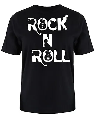 Buy Rock N Roll T Shirt S -XXXL  Novelty Birthday Gift Rock Music Christmas  • 8.99£