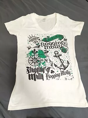 Buy FLOGGING MOLLY T-shirt  V-Neck Juniors Small  • 4.74£