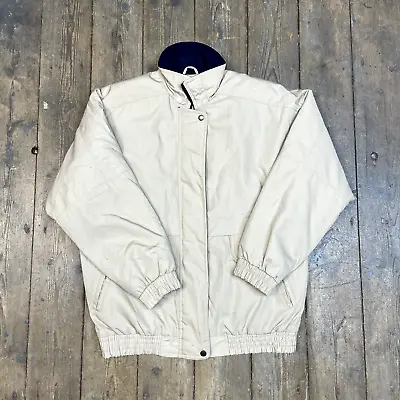 Buy Towne Fog Bombe Jacker Full Zip Vintage Sports Over Coat, Beige, Mens XL • 30£
