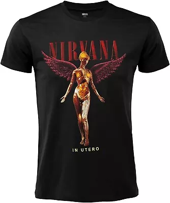 Buy Nirvana IN Utero T-Shirt Black Adult Official Original • 22.58£