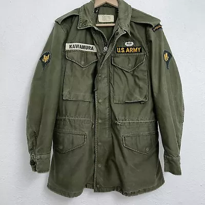 Buy Vintage US Army M-1951 OG 107 Field Jacket 1965 Cold Weather M51 60s Small • 240.20£