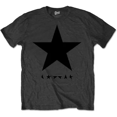 Buy David Bowie Blackstar Black Star On Grey T-Shirt OFFICIAL • 16.29£