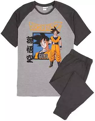 Buy Dragon Ball Z Grey Short Sleeve Long Leg Pyjama Set (Mens) • 22.99£