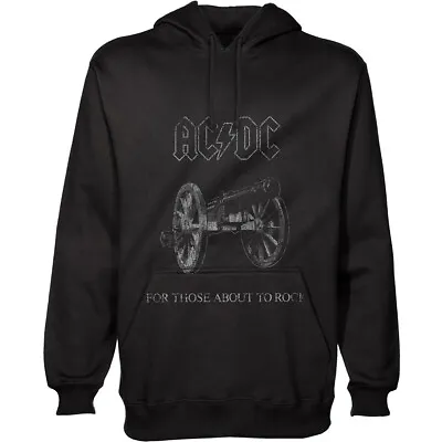 Buy Ac/dc - About To Rock Cannon Logo - Official Hoodie / Hooded Sweatshirt  Xxl • 32.99£