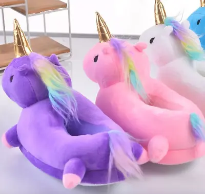 Buy Unicorn Slippers (Delivery-See Description) • 22.99£