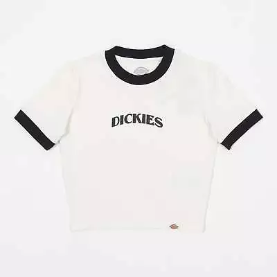 Buy Women's DICKIES Herndon Ringer T-Shirt In CREAM • 26£