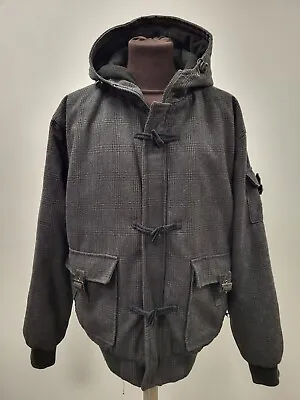 Buy Urban Coat 3 Peaks Jacket Tweed Hood Toggles Pockets  XXL Wool T2750 R4812 • 12.99£