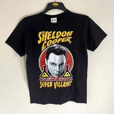 Buy The Big Bang Theory Dr Sheldon Cooper Short Sleeve Black T Shirt Size Small • 4.62£