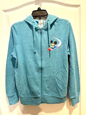 Buy Disney Parks Hoodie Womens Medium M Blue Joey Chou Mickey Stitch Dumbo Full Zip • 54.95£