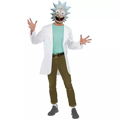 Buy Rick And Morty Unisex Adult Rick Costume Set BN5858 • 43.39£