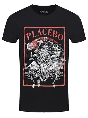 Buy T-shirt Placebo Astro Skeletons Men's Black • 16.99£