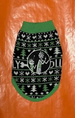 Buy NEW- Rick & Morty Doggie Christmas Sweater- Adult Swim • 15.12£