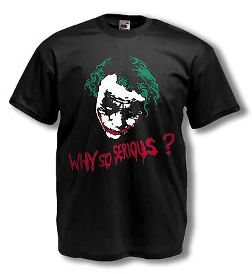 Buy Exclusive Joker Graphic Tee - Three Colour Flock - Unleash Chaos In Style! • 9.99£