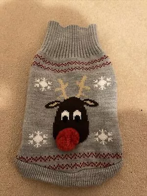 Buy Dog Small Christmas Reindeer Jumper By H&M • 2.99£