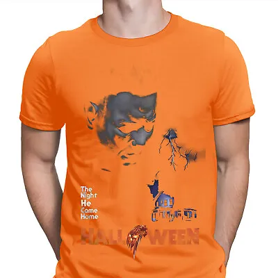 Buy Halloween T-Shirt The Night He Came Home Movie Poster Spooky Mens T Shirts #HD6 • 13.49£