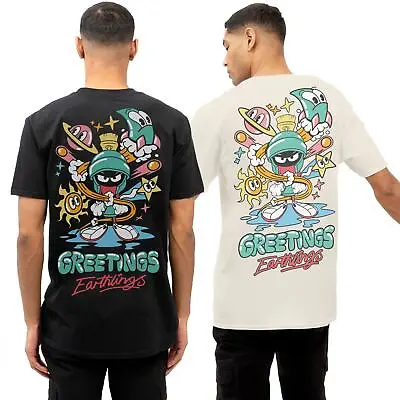 Buy Looney Tunes Mens T-shirt Marvin The Martian Greetings Earthlings Official • 10.49£