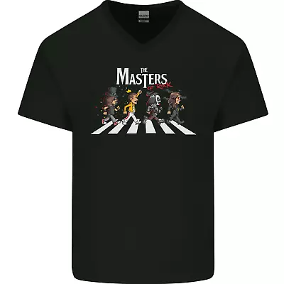 Buy Masters Of Rock Band Music Heavy Metal Mens V-Neck Cotton T-Shirt • 9.99£