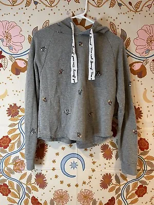 Buy TOM And JERRY Womens 90s Hoodie Size M Long Sleeve Gray Sweatshirt Pullover • 13.50£